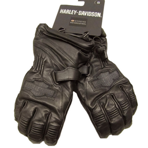 NEW Harley Davidson Mens Circuit II Waterproof Leather Gauntlet Gloves